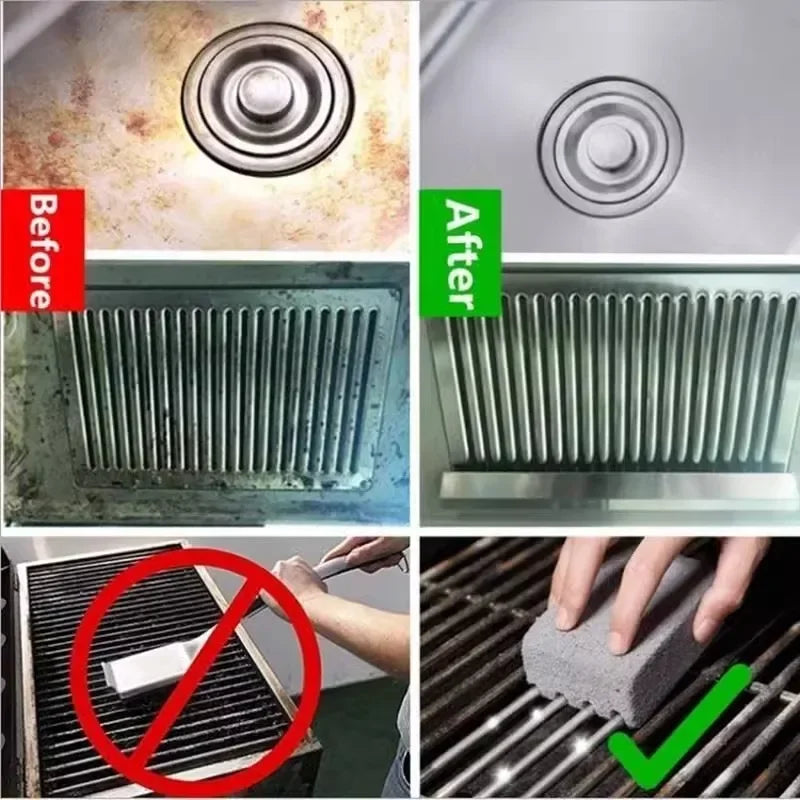 Pumice Cleaning Stone – Heavy Duty Foam Brick for Outdoor Grill Maintenance
