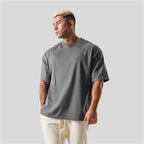Cotton Gym T-Shirt – Short Sleeve for Men Workout Training Fitness
