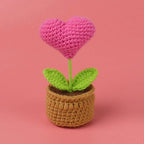 Handwoven Crochet Sunflower Potted Plant – Decorative Gift for Home Decor