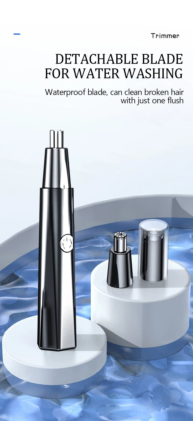 Electric Nose Hair Trimmer – Rechargeable Grooming Tool for Men