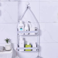Hanging Bathroom Shelf – Nail-Free Shower Organizer for Shampoo Storage