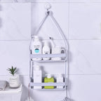 Hanging Bathroom Shelf – Nail-Free Shower Organizer for Shampoo Storage