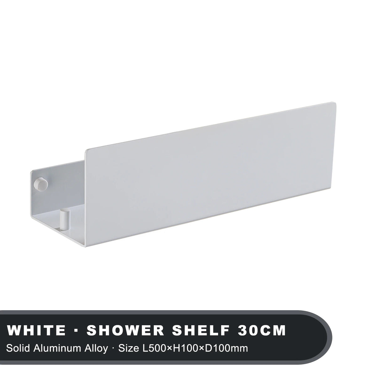 Aluminum Bathroom Shelf – Wall Mounted Storage Rack for Shower and Kitchen