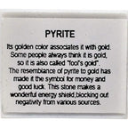 Natural Pyrite Specimen – Raw Healing Crystal Stone for Home Decor Display