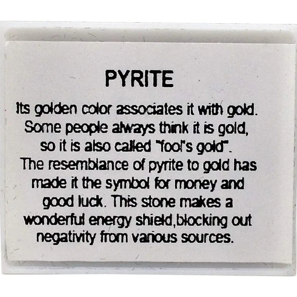 Natural Pyrite Specimen – Raw Healing Crystal Stone for Home Decor Display