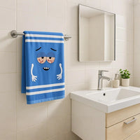 Cartoon Towelie Hand Towel – Quick-Dry Polyester Dish Cloth for Kitchen Bathroom
