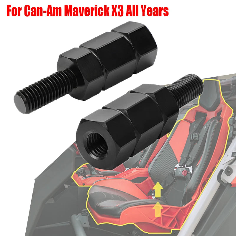 Aluminum Seat Risers – 1.77 Inch Lift for Can-Am Maverick X3 UTV