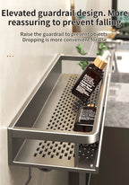 Aluminum Bathroom Shelf – Wall Mounted Storage Rack for Kitchen and Shower