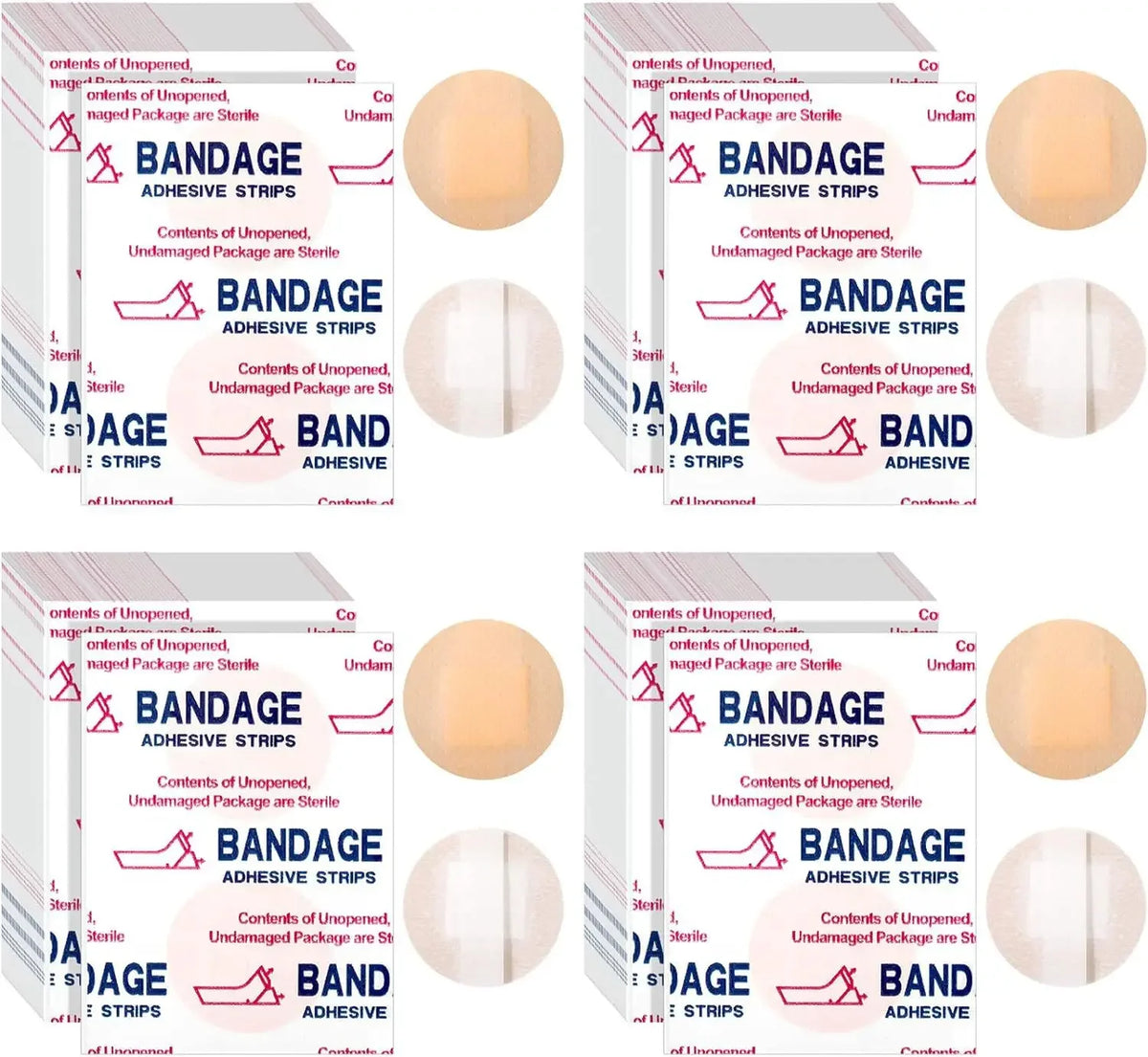 Waterproof Adhesive Bandages – Antibacterial Wound Plasters for First Aid Kits
