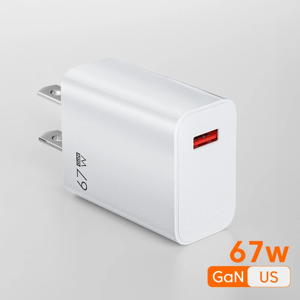 USB-C Fast Charger – 67W High Speed Power Adapter with 6A Cable