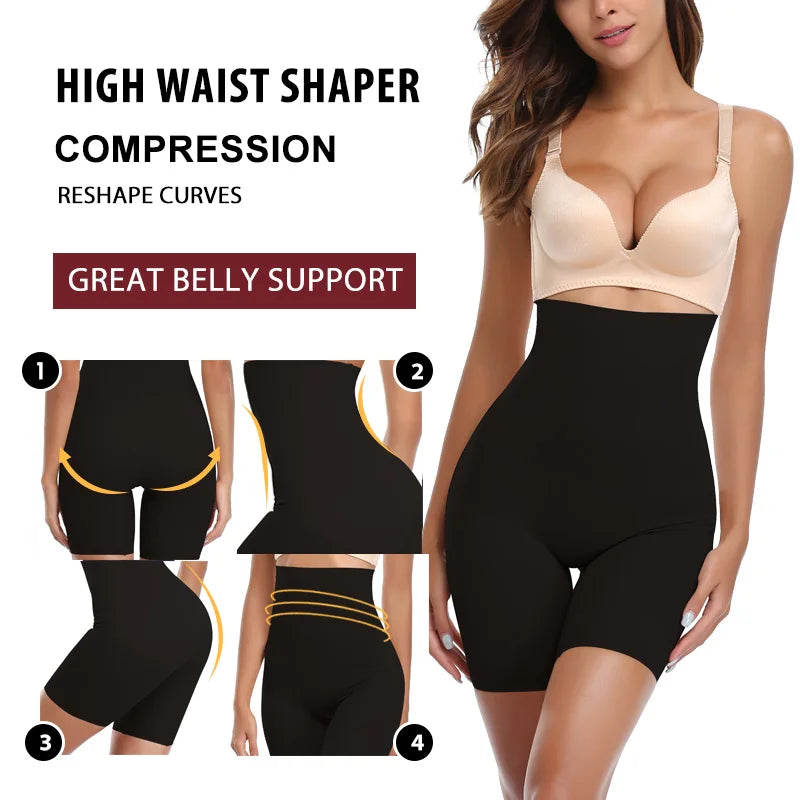 High Waist Shapewear Shorts – Slimming Tummy Control for Body Shaping