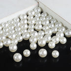 Beige ABS Imitation Pearl Beads – 3-20mm Round Spacer for Jewelry DIY Crafting
