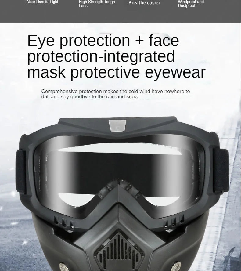 Full Face Protective Goggles – Anti-Fog Windproof Mask for Industrial Safety