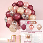 Metallic Pearl and Confetti Balloons – Decorative Latex Set for Party Events