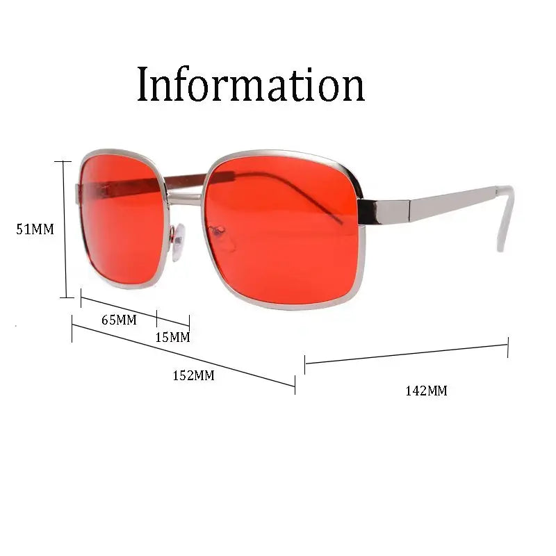 Tyler Durden Sunglasses – Red Lens Eyewear for Fight Club Cosplay