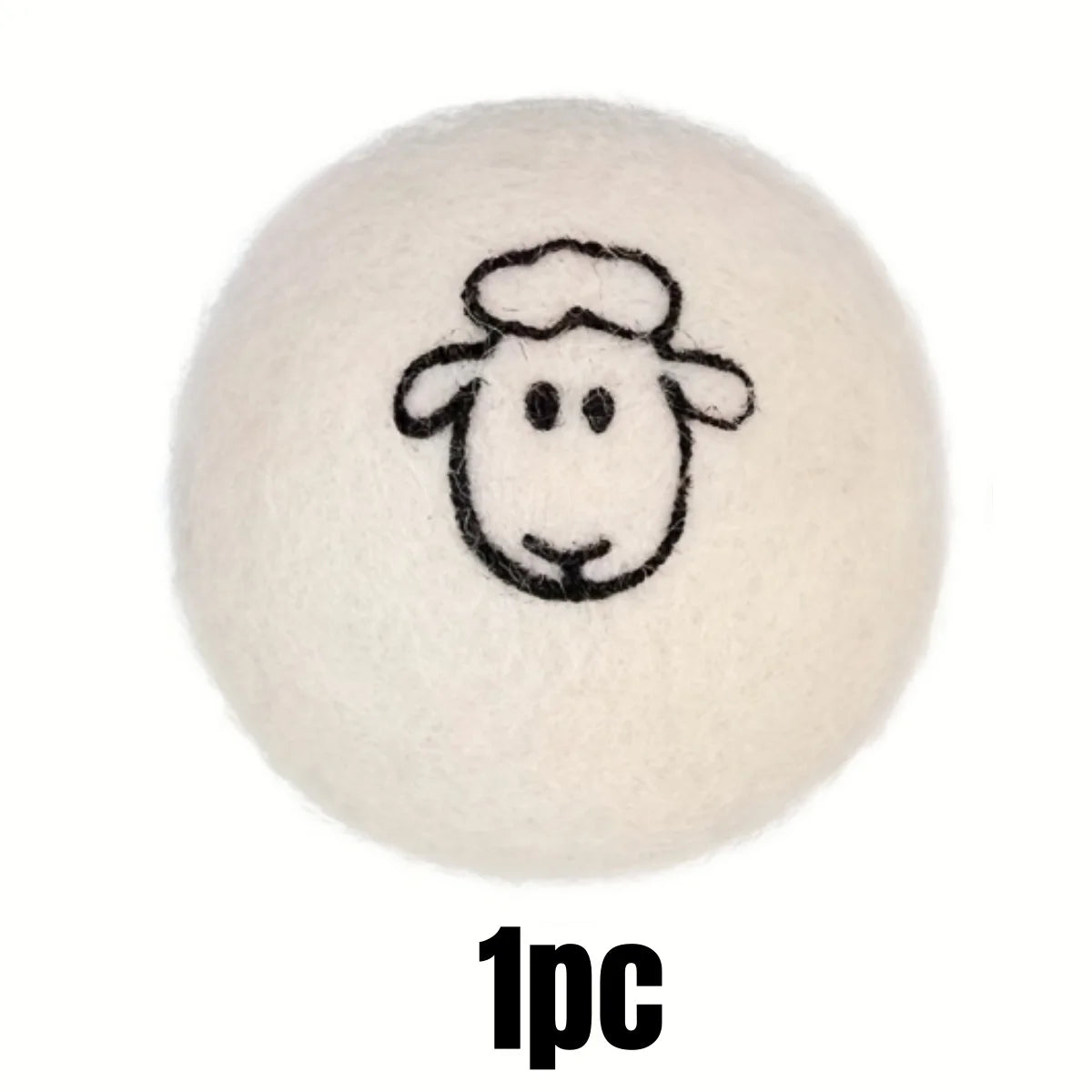 Reusable Wool Dryer Balls – Natural Fabric Softener for Laundry Wrinkle Reduction