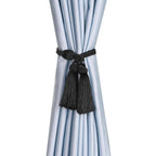 Gold Tassel Curtain Tiebacks – Braided Polyester Rope for Home Decoration