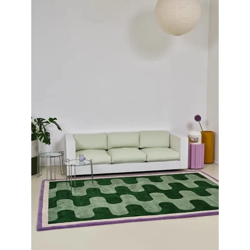 Modern Abstract Area Rug – Luxury Soft Floor Mat for Living Room Bedroom