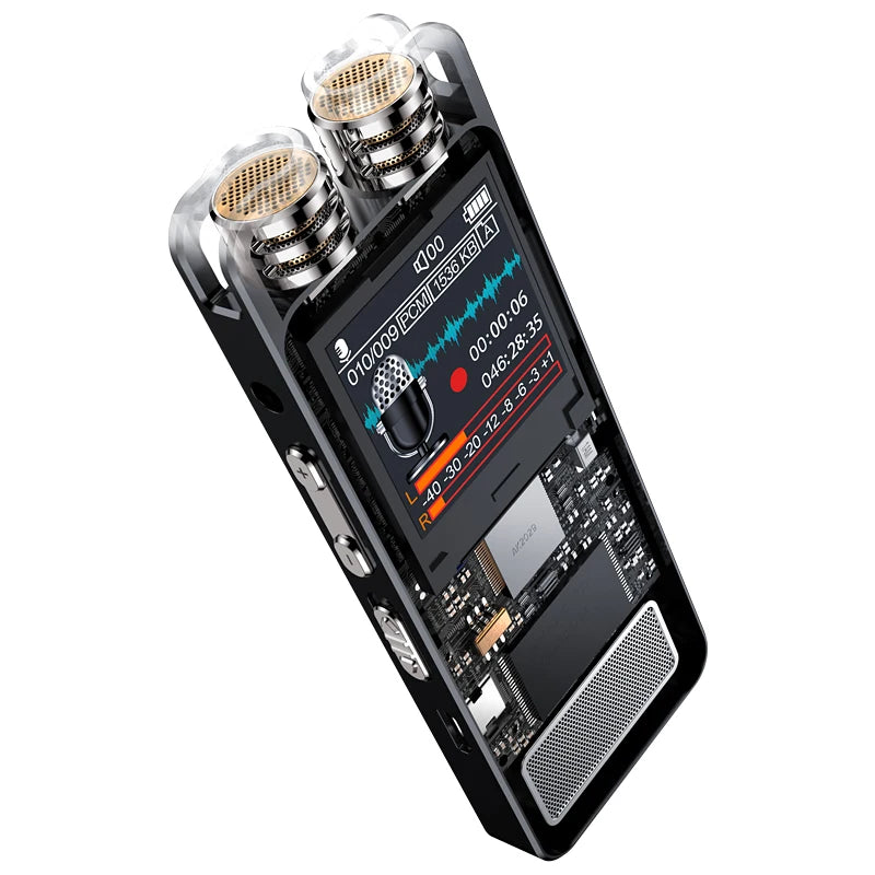 Digital Voice Recorder – Stereo PCM Dictaphone for Meetings and Transcription