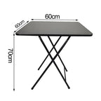 Foldable Square MDF Dining Table – Compact 4 Person Desk for Home Office