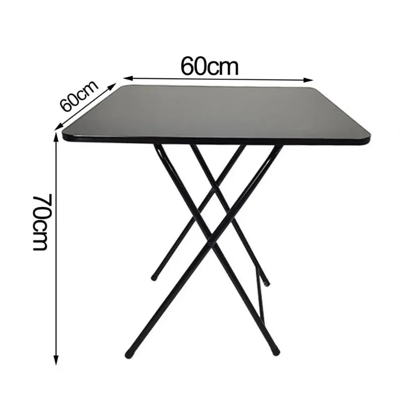 Foldable Square MDF Dining Table – Compact 4 Person Desk for Home Office