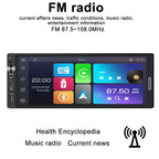 6.9 Inch 1 Din Car Radio – Wireless CarPlay and Android Auto Multimedia