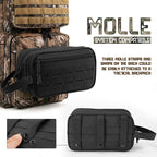 Tactical Waterproof Toiletry Bag – Molle Dopp Kit for Travel and Outdoors