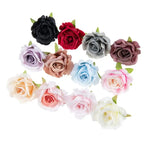 Artificial Silk Rose Heads – Decorative Flowers for Wedding Home Decor
