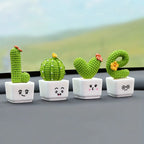 Mini Resin Succulent Cactus Plants – Decorative Ornaments for Home and Office