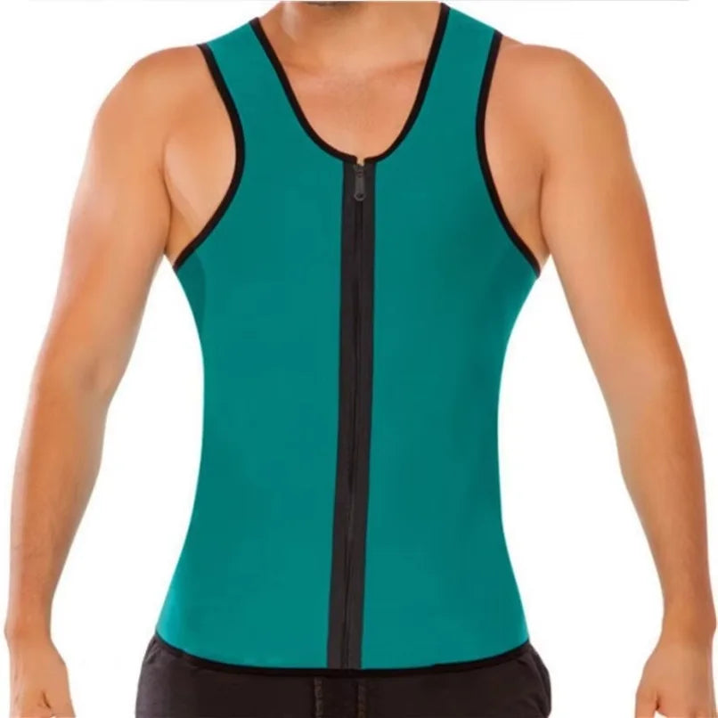 Men's Sauna Tank Top – Compression Body Shaper for Gym Weight Loss