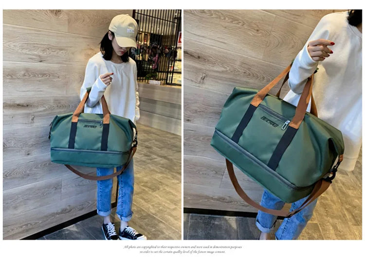 Portable Duffle Gym Bag – Lightweight Fitness Carry-on for Travel and Sports