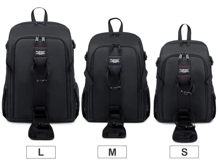 Waterproof Camera Backpack – Large Capacity DSLR Bag for Outdoor Photography