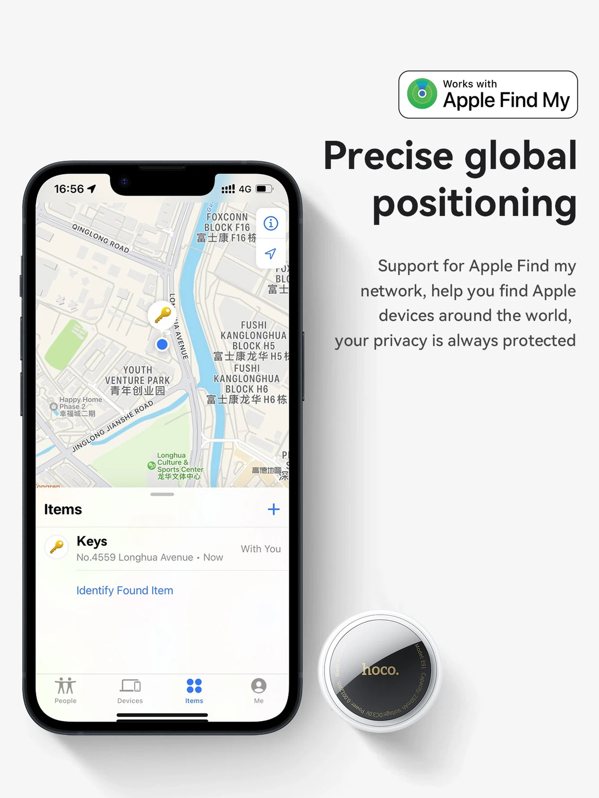 Bluetooth GPS Smart Tracker – Anti-Lost Positioning for Pets Keys and Wallets
