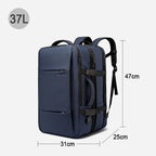 Expandable 17.3-inch Laptop Backpack – Waterproof Travel Bag for Men