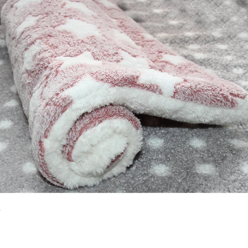 Flannel Dog Bed – Thickened Sleeping Mat for Small to Large Dogs and Cats