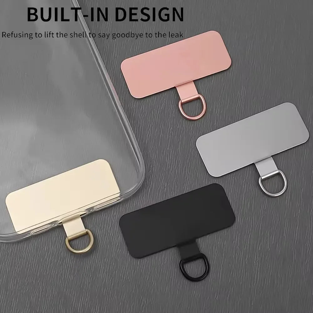 Stainless Steel Phone Tether Patch – Ultra-Thin Lanyard Connector for Safety