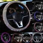 Crystal Rhinestone Steering Wheel Cover – Sparkling Auto Interior Decoration