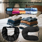 Memory Foam Travel Neck Pillow – Ergonomic Support for Airplane Flights