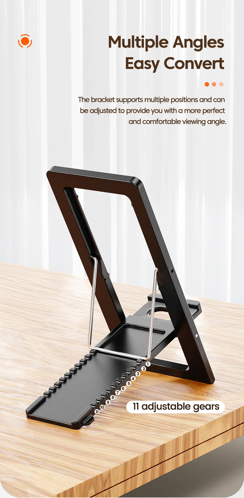 Ultra Thin Phone Stand – Foldable Adjustable Smartphone Holder for Desk
