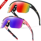 Kids Sport Cycling Sunglasses – UV400 Youth Eyewear for Outdoor Bike Baseball