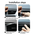 U-Shaped Car Air Vent Trim Strips – Decorative Interior Moulding for Auto Styling