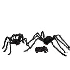 Giant Plush Spider Decoration – 30-200cm Horror Prop for Halloween Party