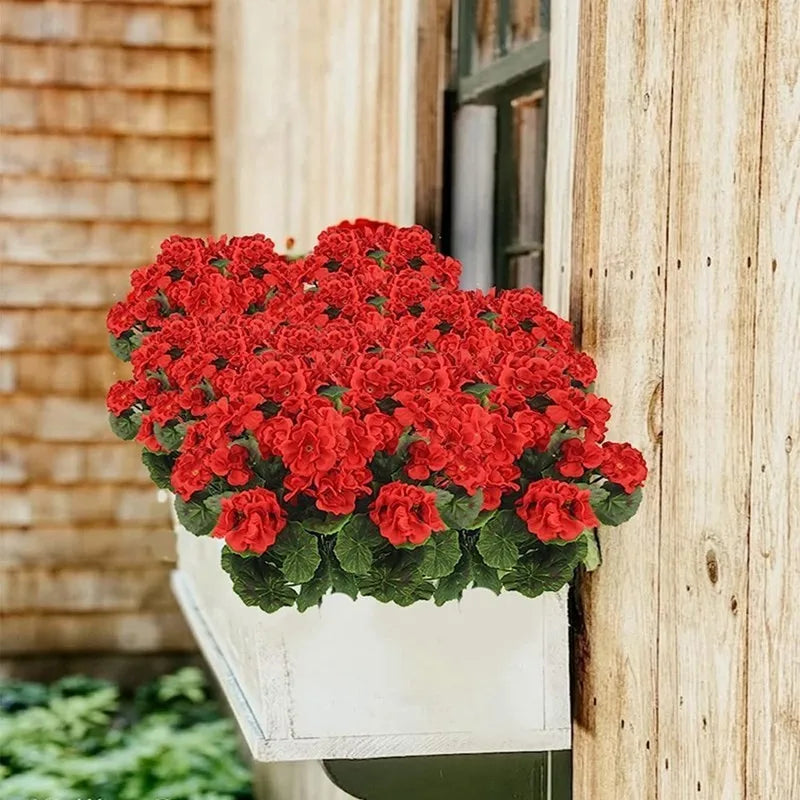 Silk Begonia Artificial Flowers – Floral Arrangement for Wedding Decor
