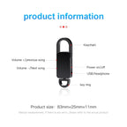 Mini Keychain Voice Recorder – Portable Digital Dictaphone for Meetings and Lectures