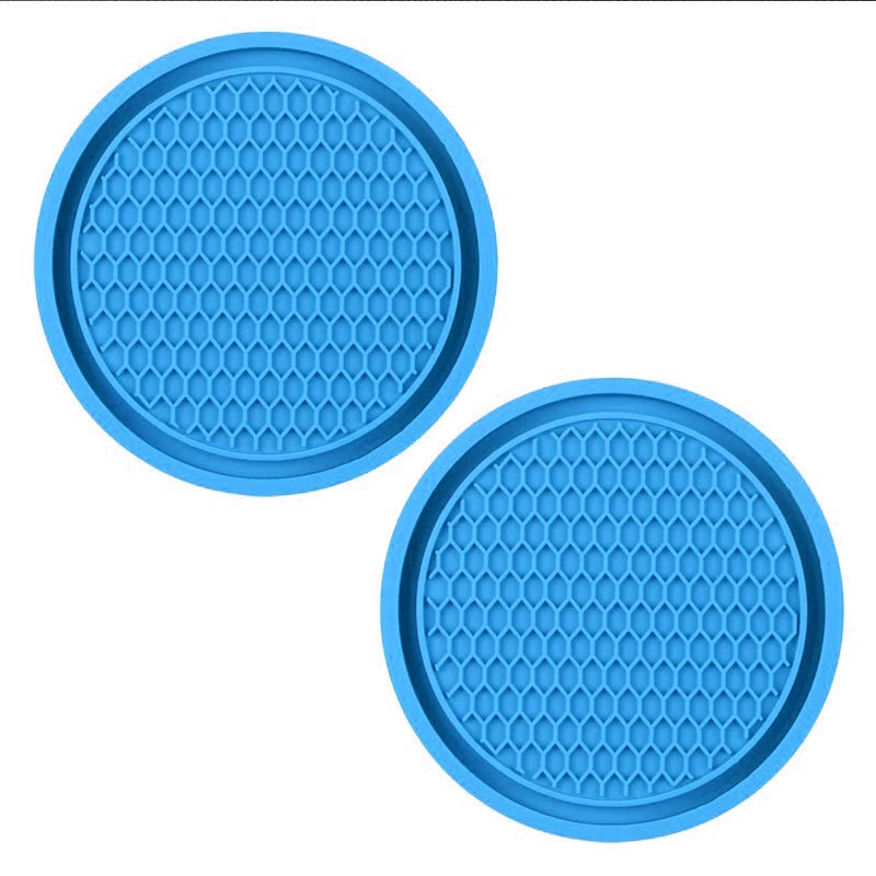 Bling Rhinestone Car Coasters – Anti-Slip Cup Holder Mats for Auto Interior