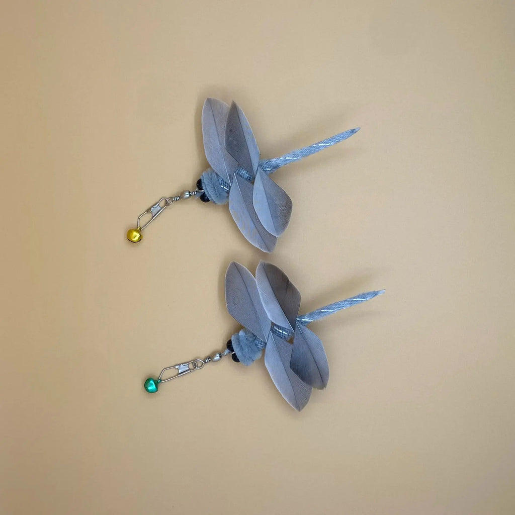 Feather Bell Cat Teaser Refills – Interactive Wand Toy Replacements for Pets