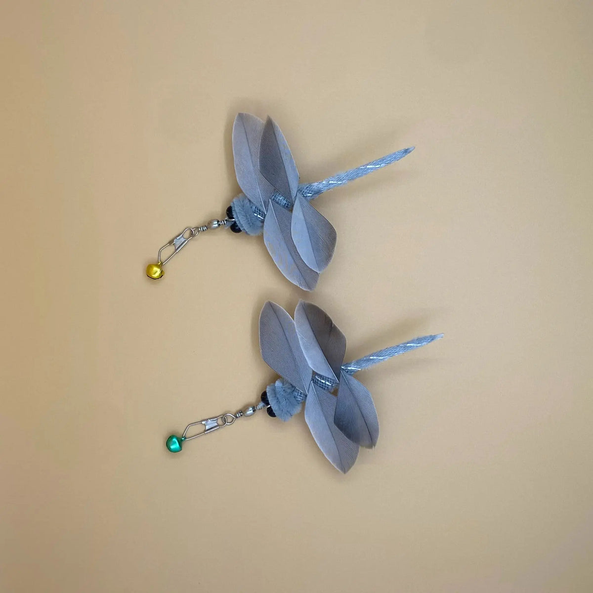 Feather Bell Cat Teaser Refills – Interactive Wand Toy Replacements for Pets