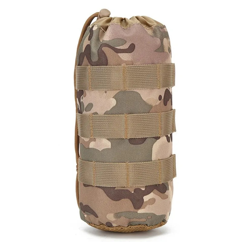 Tactical Hydration Carrier – Adjustable Nylon Water Bottle Pouch for Hiking