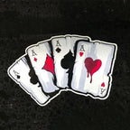 Reflective Poker Monster Car Sticker – Personality Decal for Auto Exterior