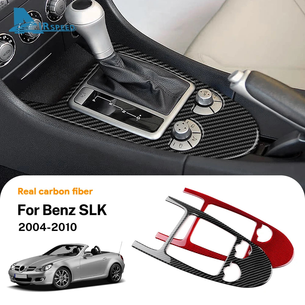 Carbon Fiber Gear Shift Trim – Interior Decal for Mercedes Benz SLK R171